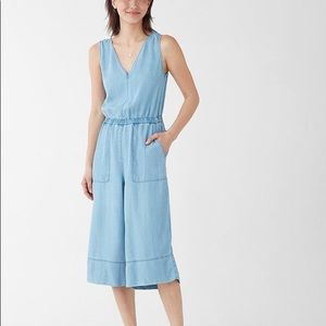 Splendid Linen Slub Indigo Romper
